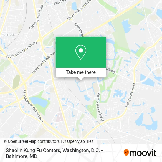 Shaolin Kung Fu Centers map