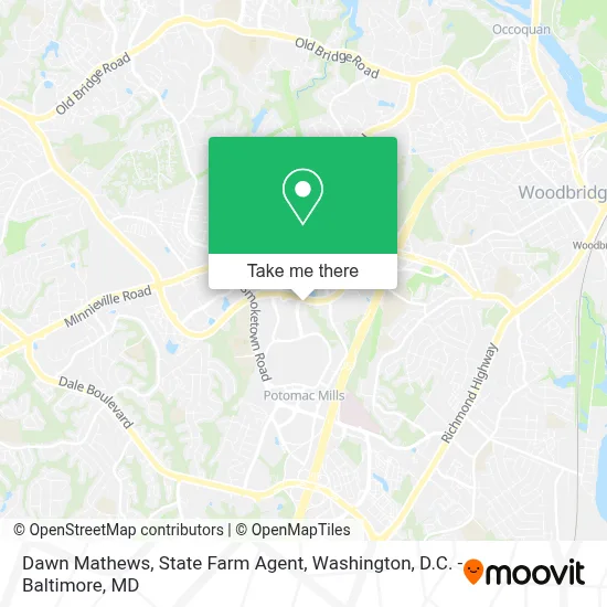 Dawn Mathews, State Farm Agent map