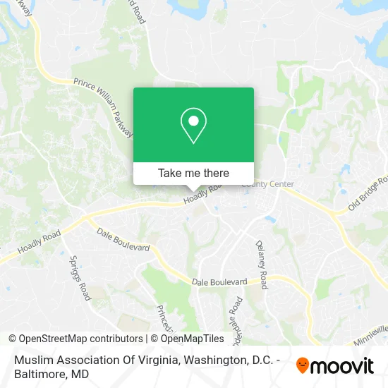 Muslim Association Of Virginia map