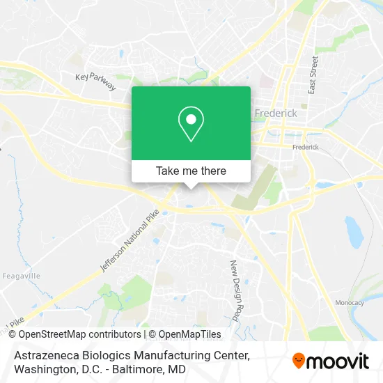 Astrazeneca Biologics Manufacturing Center map