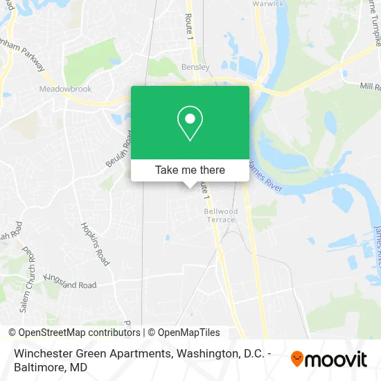 Winchester Green Apartments map