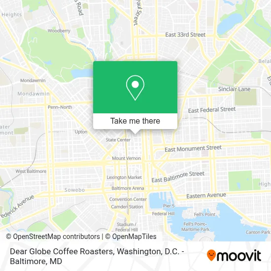 Dear Globe Coffee Roasters map