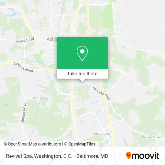 Revival Spa map