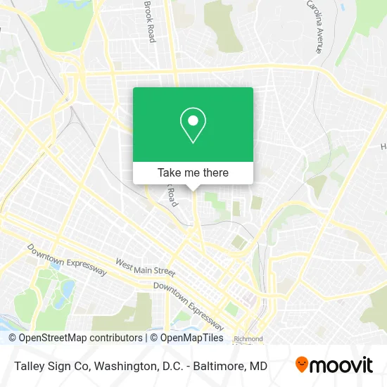 Talley Sign Co map