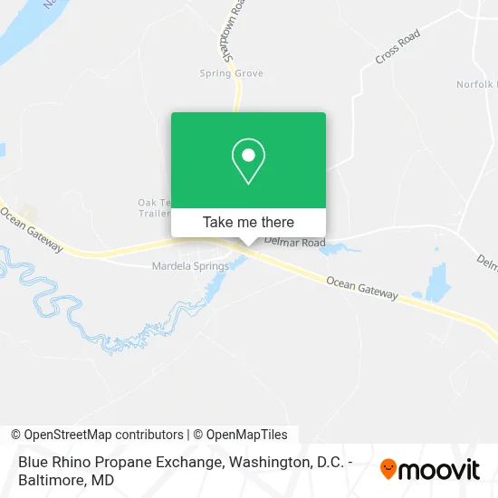 Blue Rhino Propane Exchange map