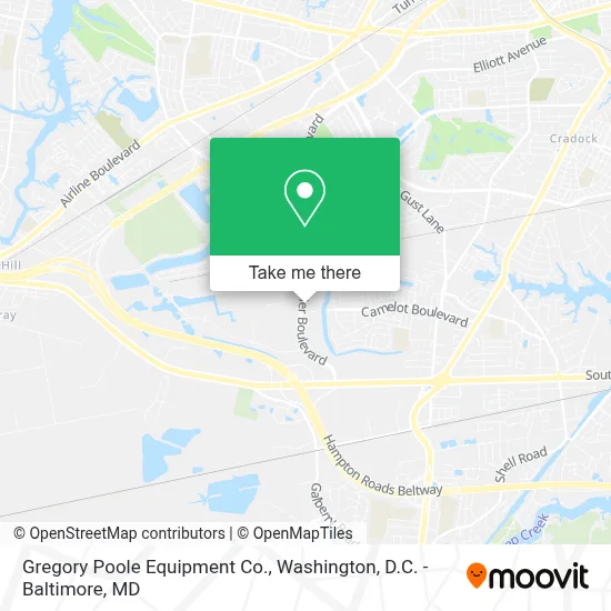 Gregory Poole Equipment Co. map