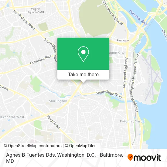 Agnes B Fuentes Dds map