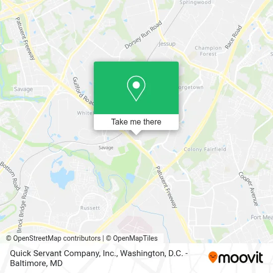 Quick Servant Company, Inc. map