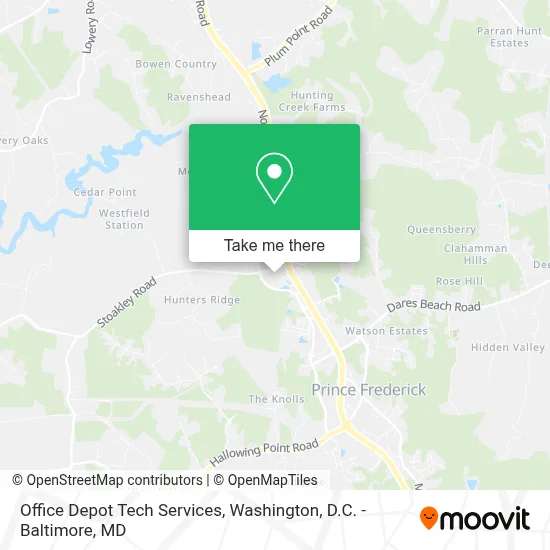 Office Depot Tech Services map