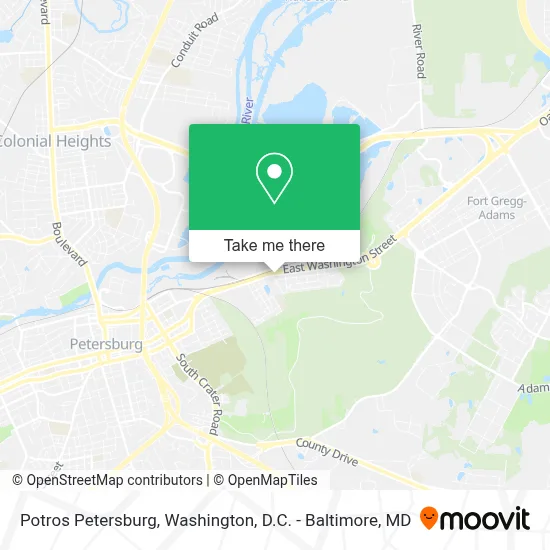 Potros Petersburg map