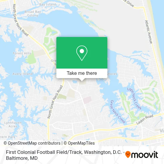 First Colonial Football Field / Track map