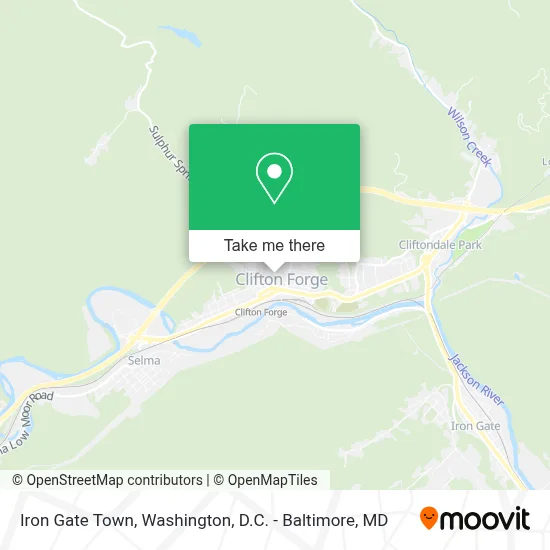 Iron Gate Town map