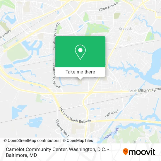 Camelot Community Center map