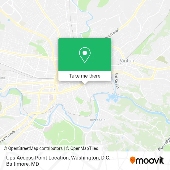 Ups Access Point Location map