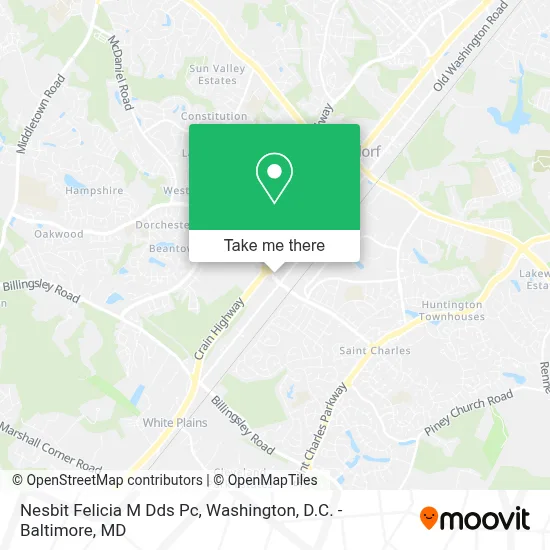 Nesbit Felicia M Dds Pc map