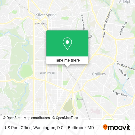 Us Post Office map