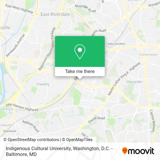 Indigenous Cultural University map