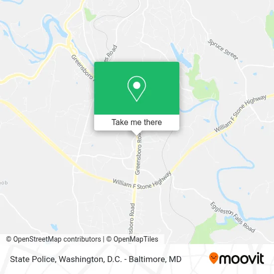 State Police map