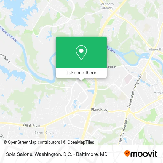 Sola Salons map