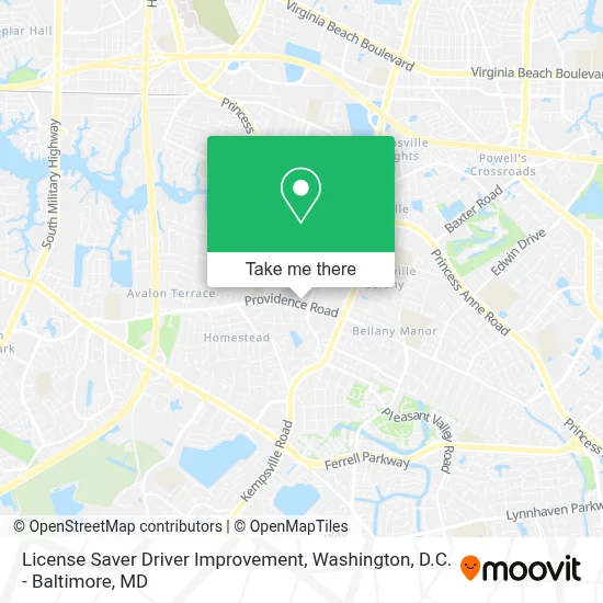 License Saver Driver Improvement map