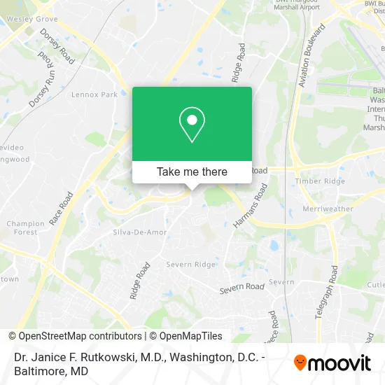 Dr. Janice F. Rutkowski, M.D. map