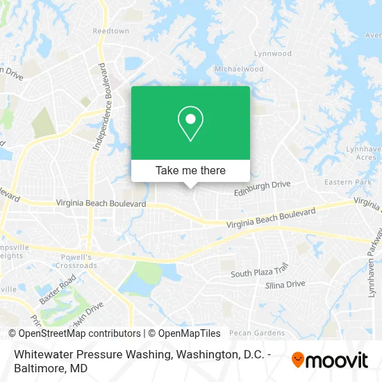 Whitewater Pressure Washing map