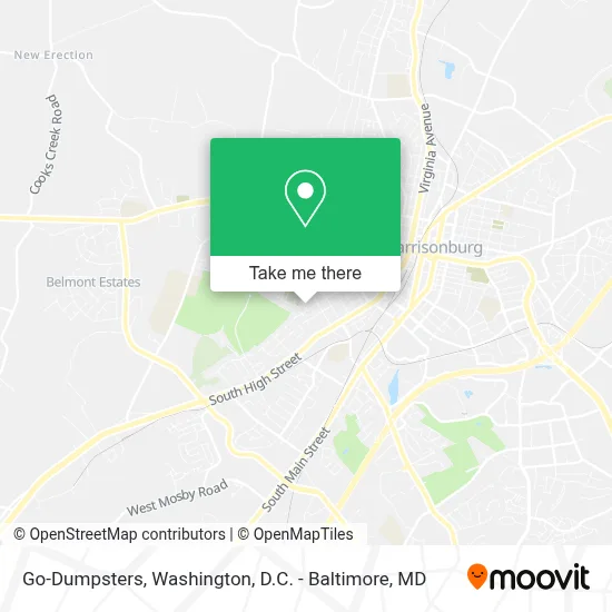 Go-Dumpsters map