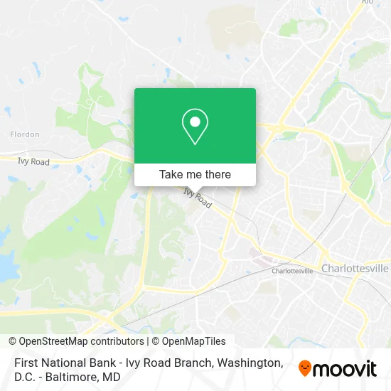 First National Bank - Ivy Road Branch map