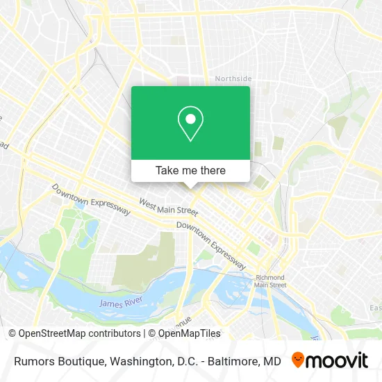 Rumors Boutique map