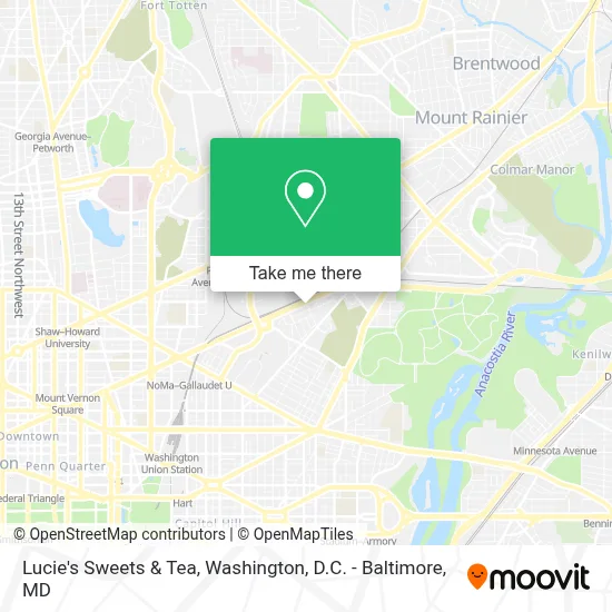 Lucie's Sweets & Tea map