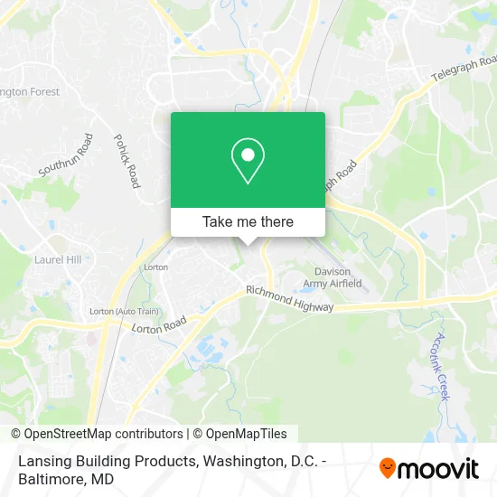 Lansing Building Products map