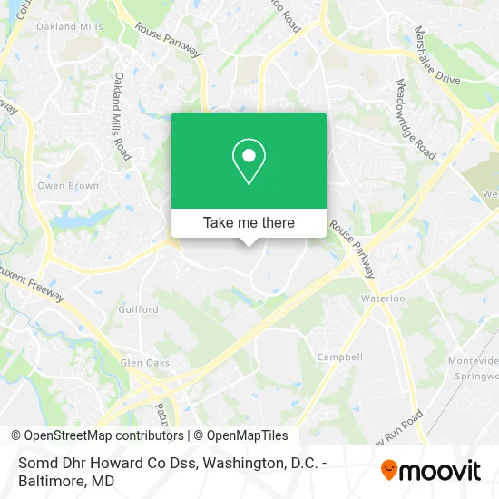 Somd Dhr Howard Co Dss map