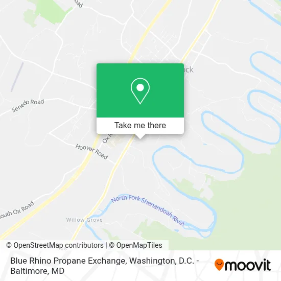 Blue Rhino Propane Exchange map
