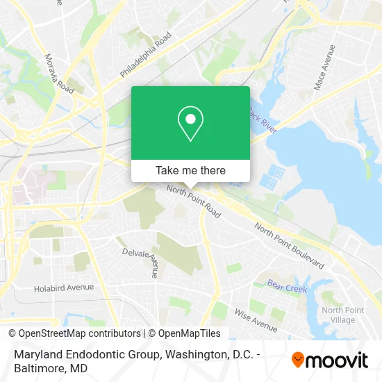 Maryland Endodontic Group map