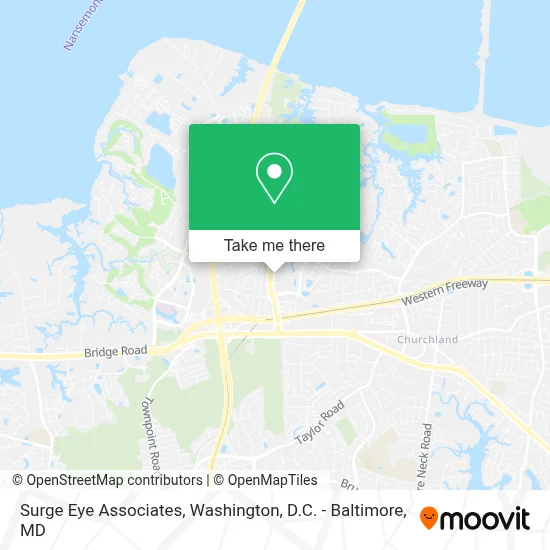 Surge Eye Associates map