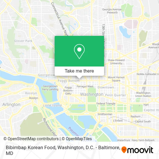 Bibimbap Korean Food map