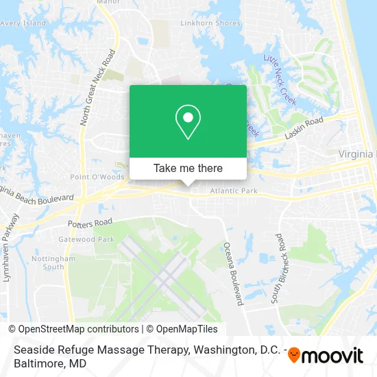 Seaside Refuge Massage Therapy map