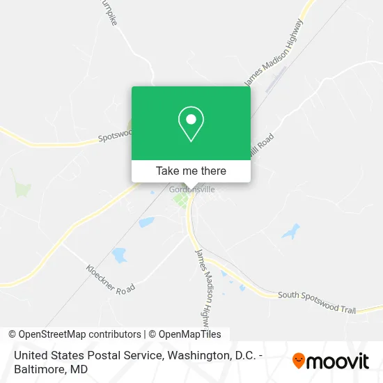 United States Postal Service map