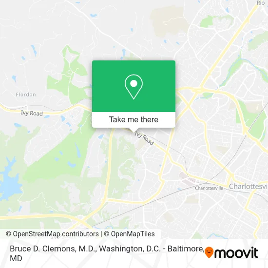 Bruce D. Clemons, M.D. map