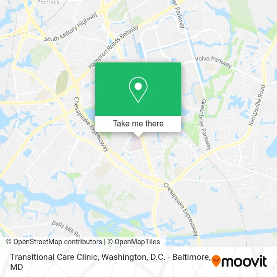 Transitional Care Clinic map