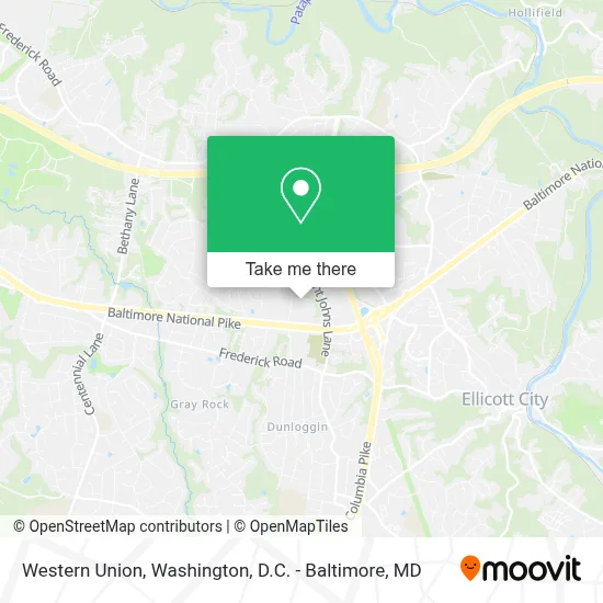 Western Union map