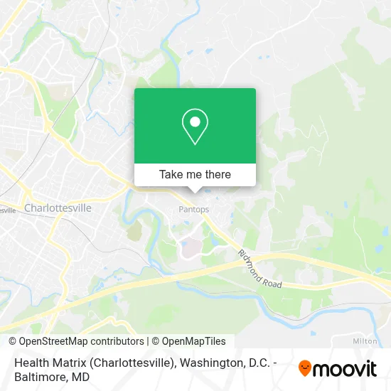Health Matrix (Charlottesville) map
