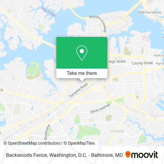 Backwoods Fence map