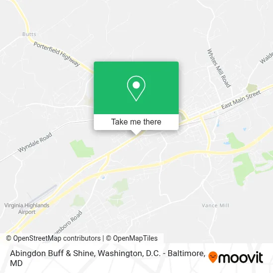 Abingdon Buff & Shine map