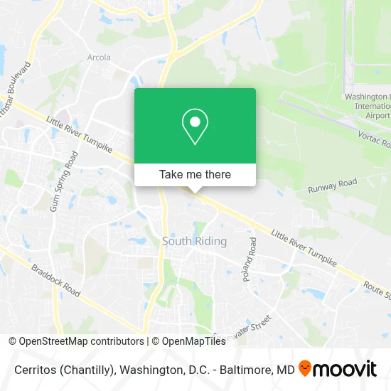 Cerritos (Chantilly) map