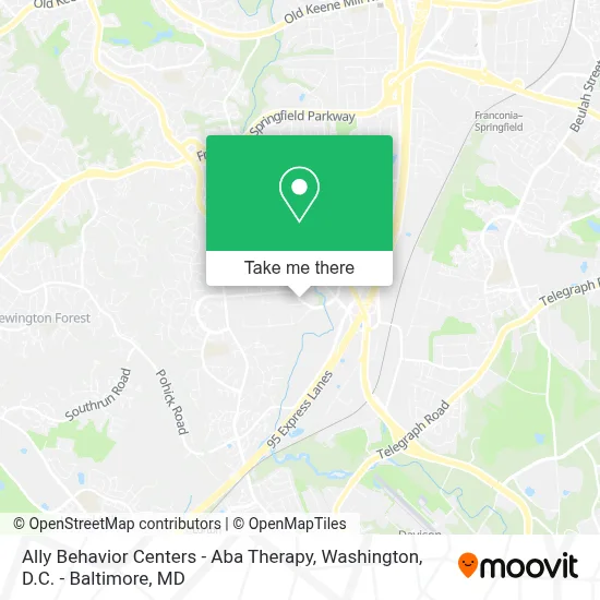 Ally Behavior Centers - Aba Therapy map