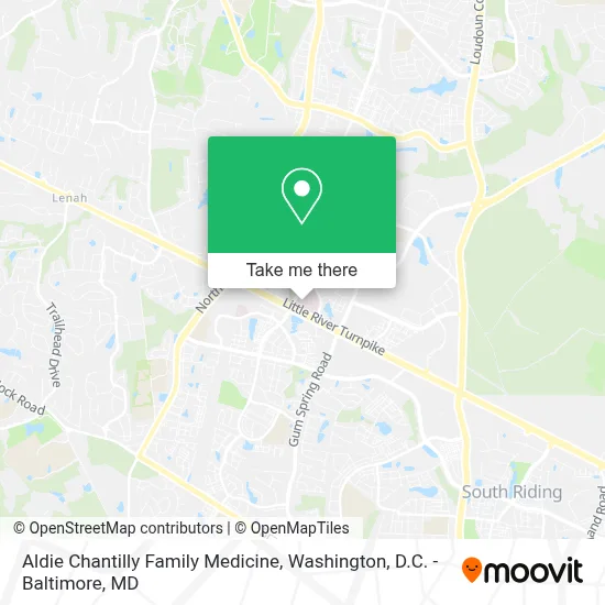 Aldie Chantilly Family Medicine map