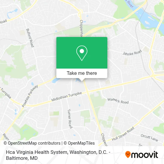 Hca Virginia Health System map