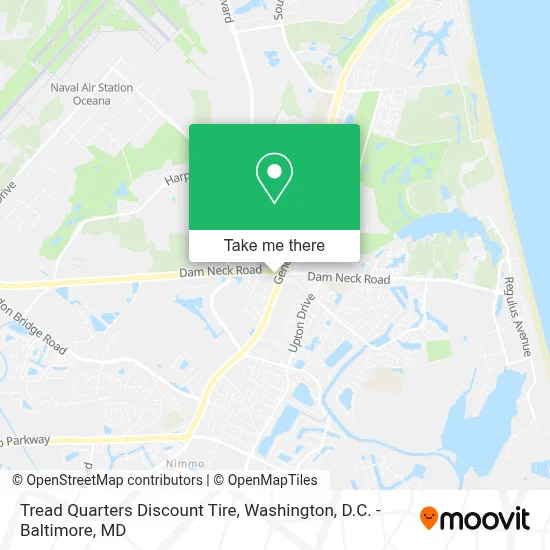 Tread Quarters Discount Tire map