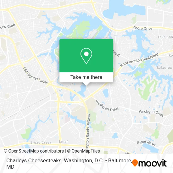 Charleys Cheesesteaks map